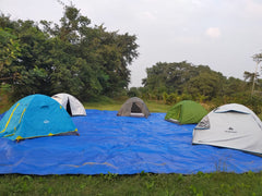 Camping Tents with Kayaking on a Secluded Location at Kolad